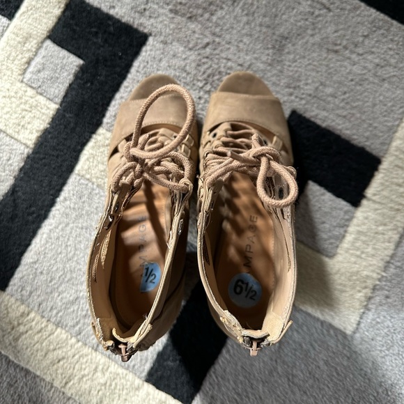 Tan Suede Heels - Picture 3 of 4